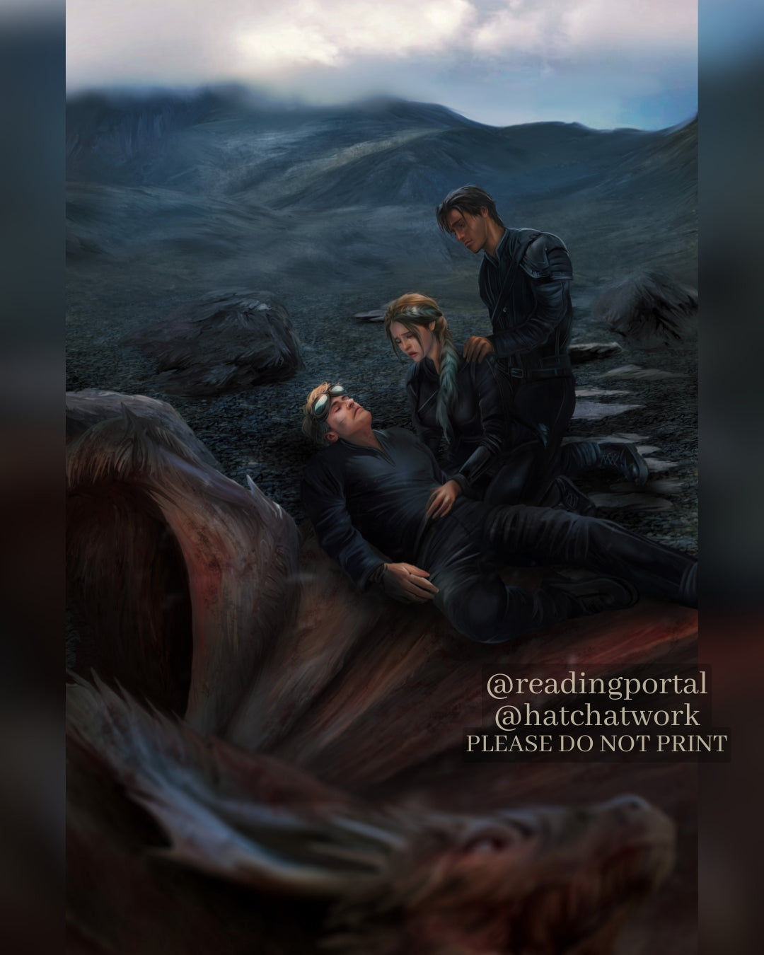 A Rider Without Their Dragon Premium Print, Fourth Wing