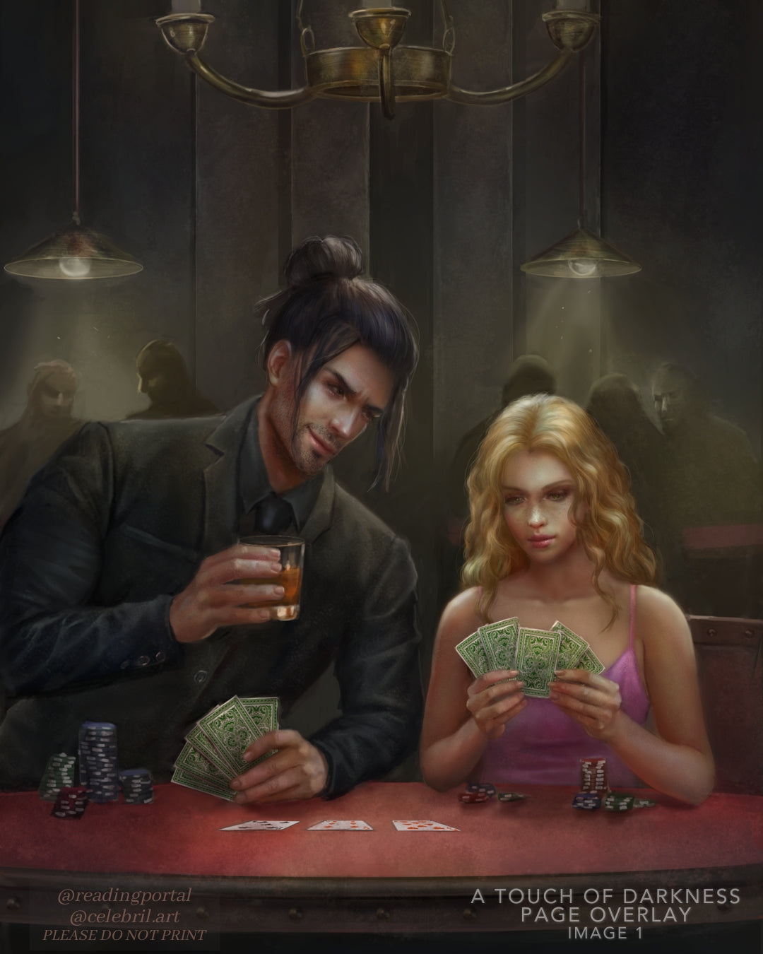 Darling I Win Either Way, A Touch of Darkness Premium Print