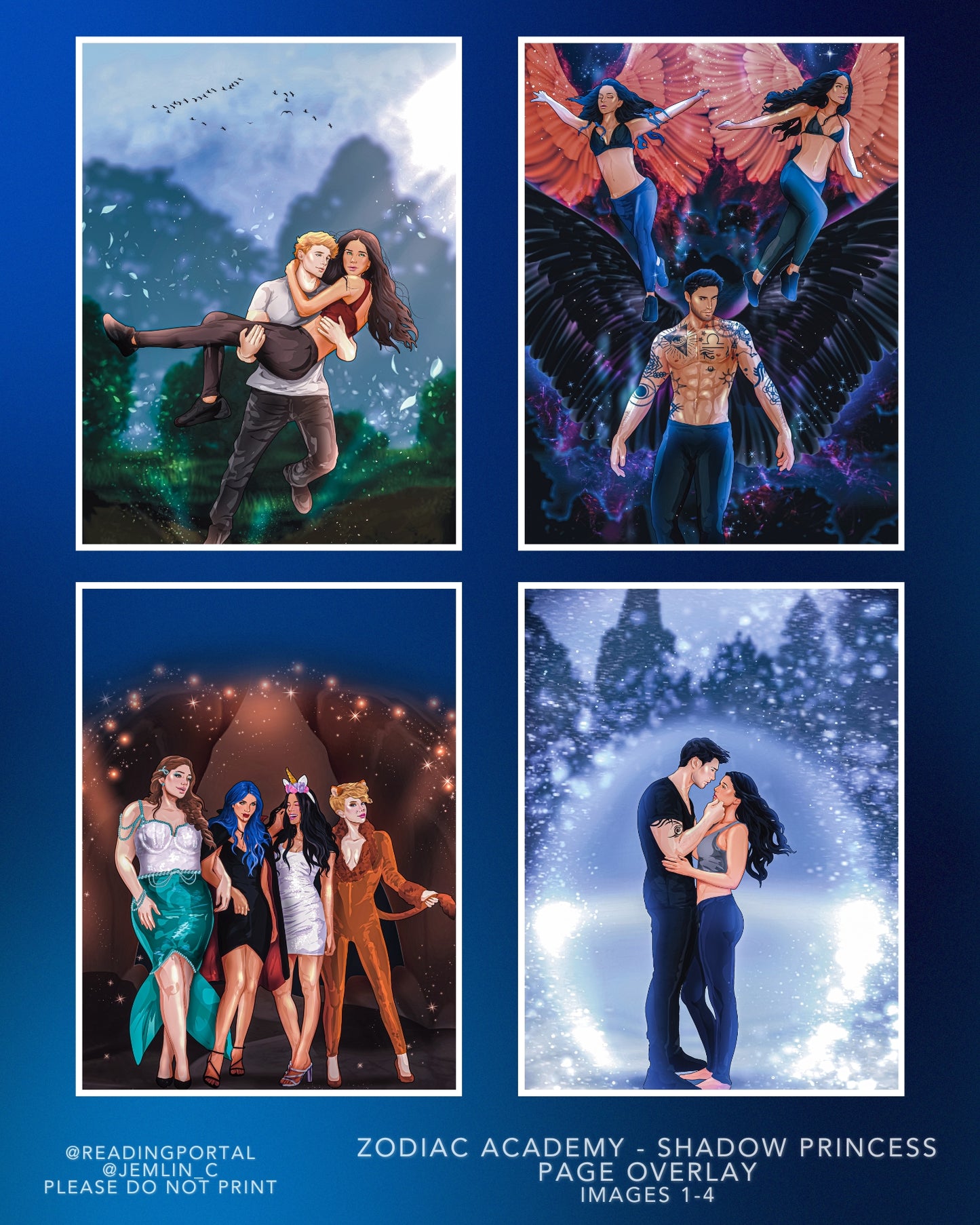 Zodiac Academy Art Print Pack