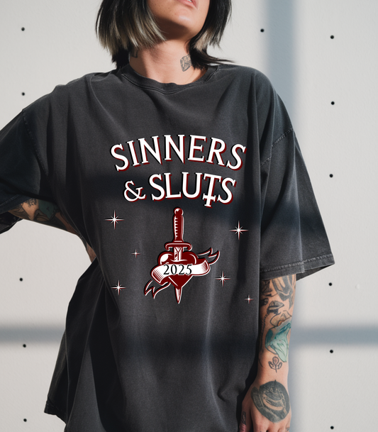Sinners & Sluts 2025 Tee