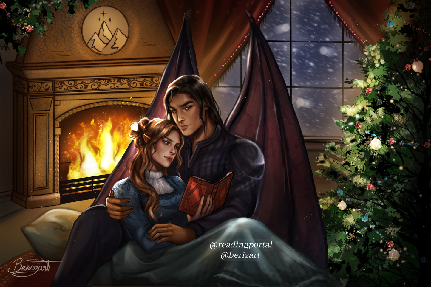 Nesta & Cassian Premium Print