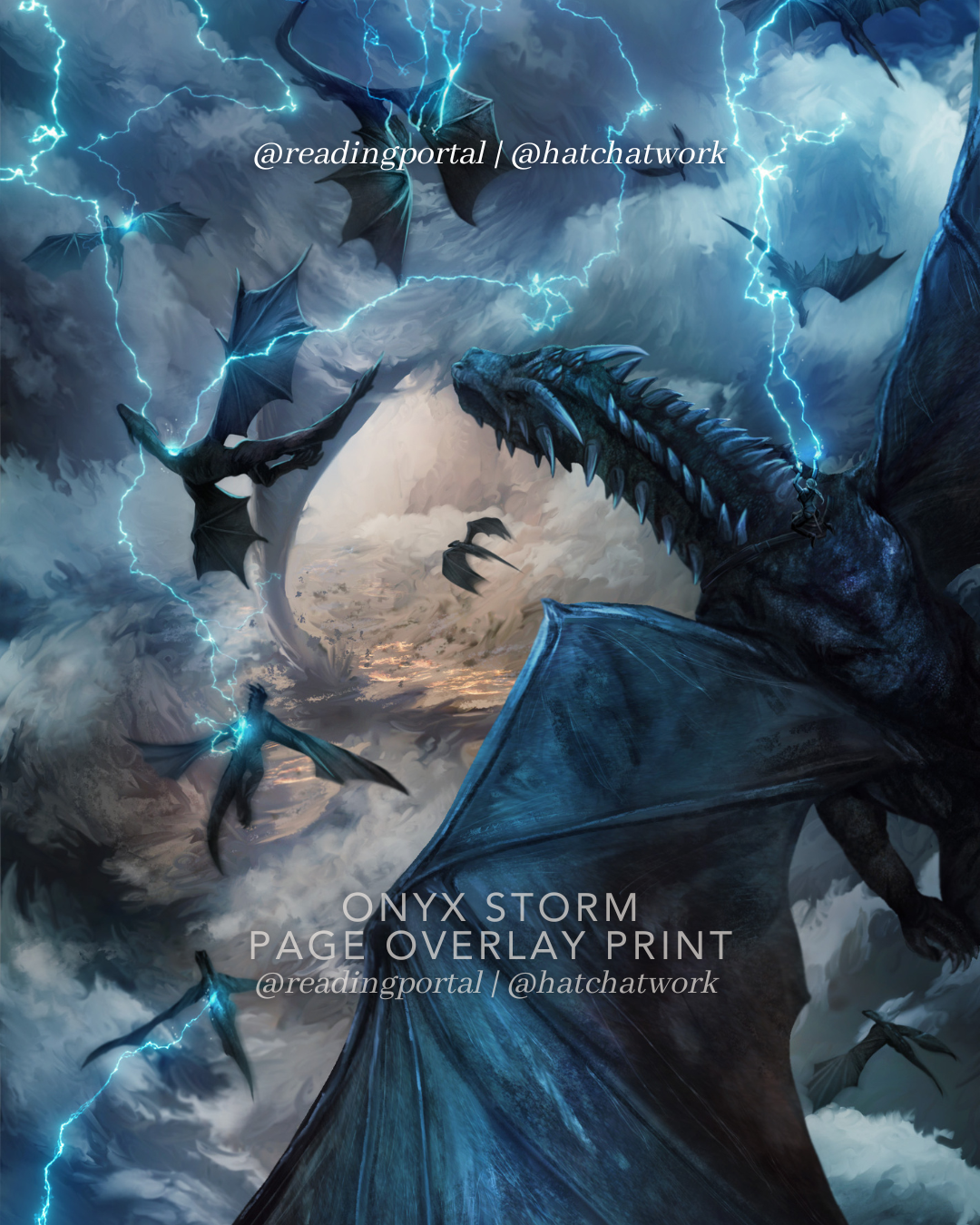 Lightning Premium Print, Fourth Wing
