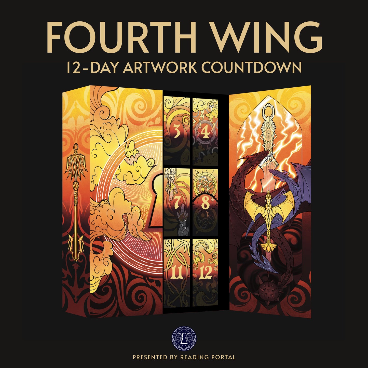 Fourth Wing 12-Day Artwork Countdown PRE-ORDER