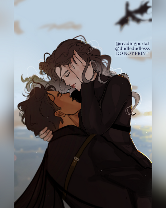 Xaden and Violet Premium Print