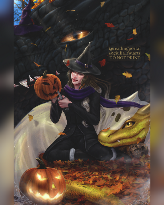 Fourth Wing Halloween Premium Print