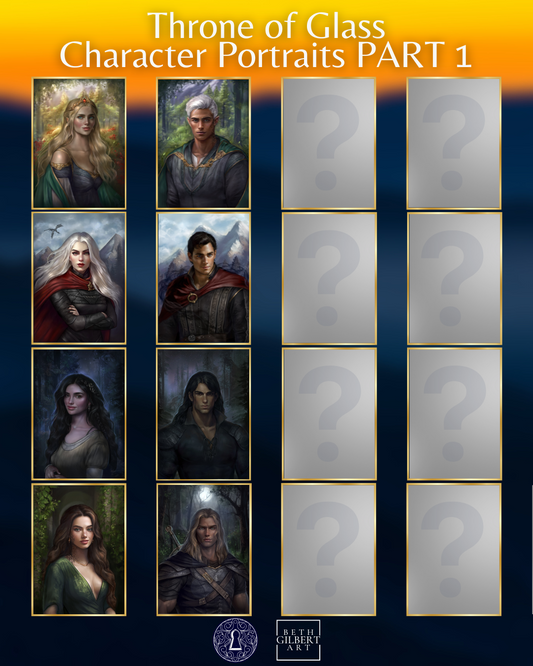 Throne of Glass Character Portrait Page Overlays - Part 1