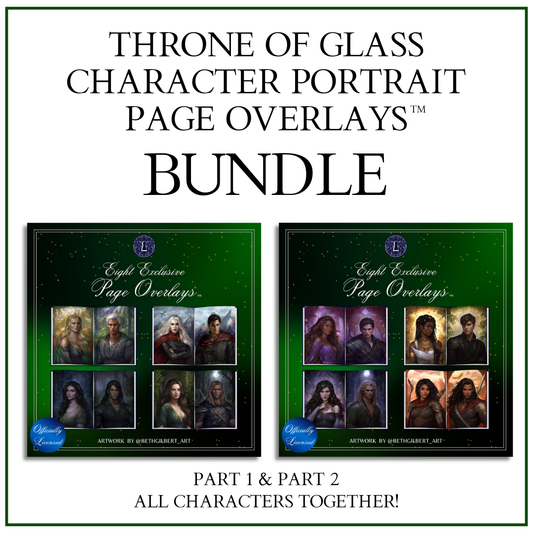 Throne of Glass Character Portrait Page Overlays™ Bundle (Part 1 & Part 2)