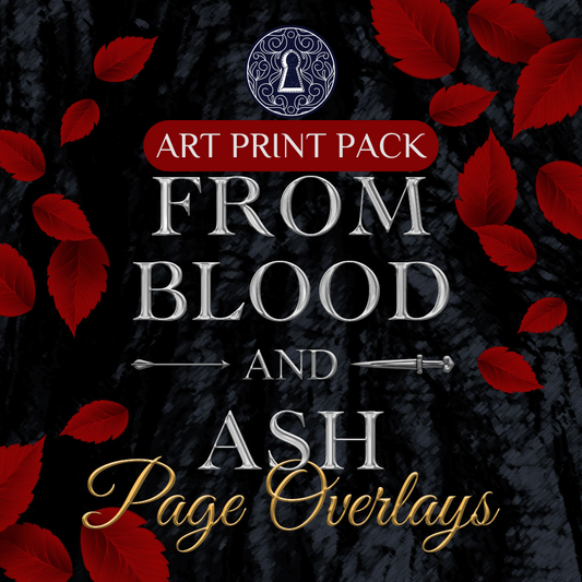 From Blood and Ash Page Overlays- Art Print Pack